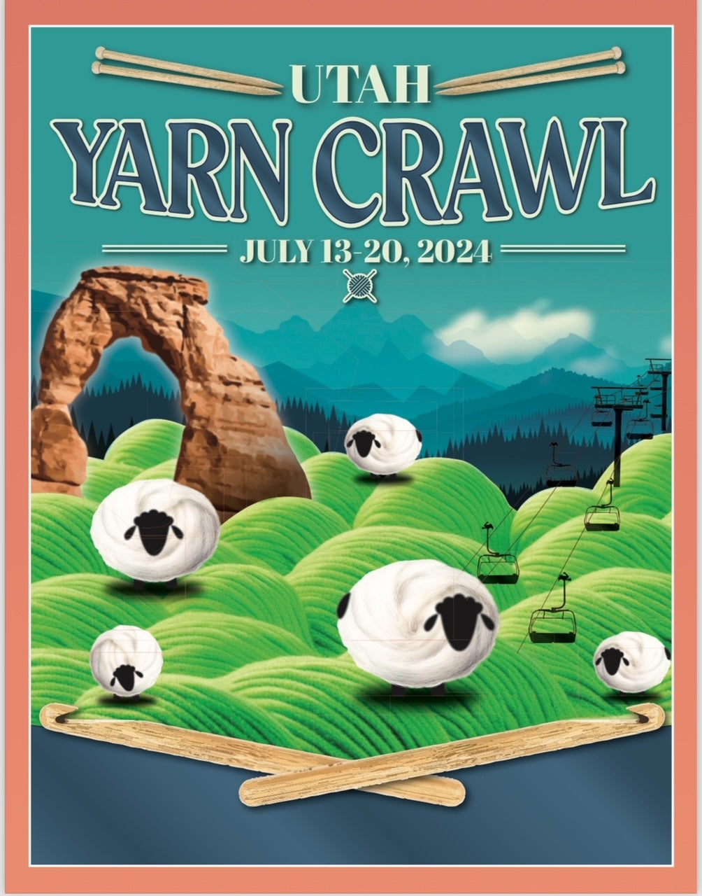Utah Yarn Crawl 2024 Seed Stitch