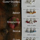 Wool & Wire: Mini Crystal & Pearl Stitch Markers