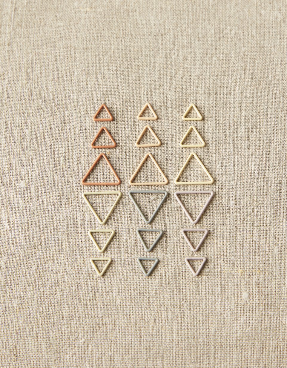 Colorful Triangle Stitch Markers by Cocoknits