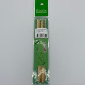 6" Double Point Natural Bamboo Needles by ChiaoGoo