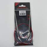 32" Circular Knit Red Stainless Steel Needles by ChiaoGoo