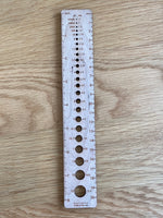 Load image into Gallery viewer, 8&quot; Needle Gauge Ruler by Katrinkles
