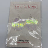 Large Acrylic Knit Earrings