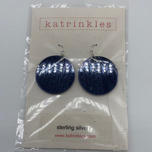 Large Acrylic Knit Earrings