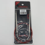 32" Circular Knit Red Stainless Steel Needles by ChiaoGoo