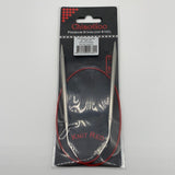 24" Circular Knit Red Stainless Steel Needles by ChiaoGoo