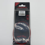 24" Circular Knit Red Stainless Steel Needles by ChiaoGoo
