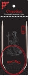 32" Circular Knit Red Stainless Steel Needles by ChiaoGoo